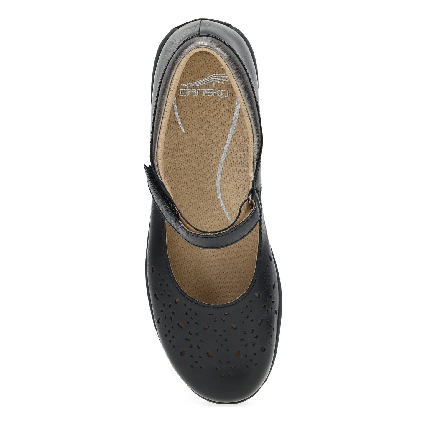 Stacy | Waxy Burnished | Black - shoe - Dansko