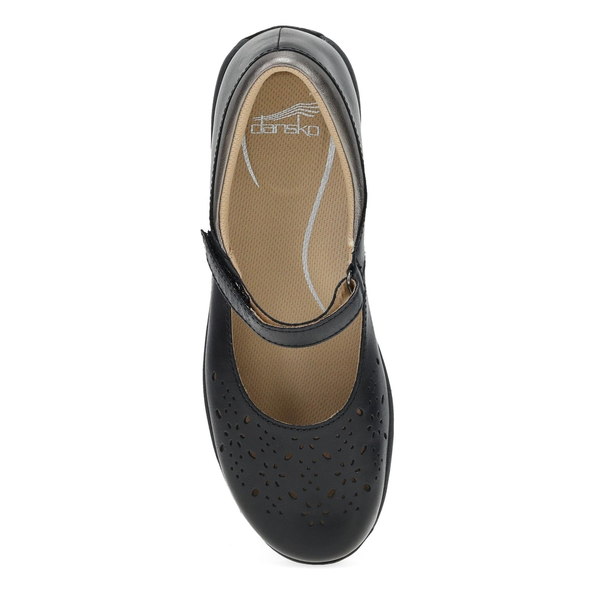 Stacy | Waxy Burnished | Black - shoe - Dansko