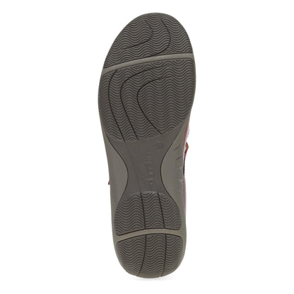 Stacy | Waxy Burnished | Red - sandals - Dansko