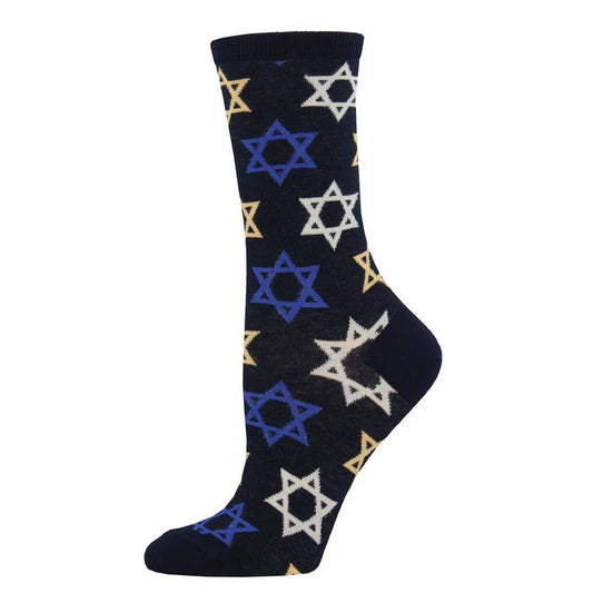 Star Of David | Women | Navy - socks - Socksmith