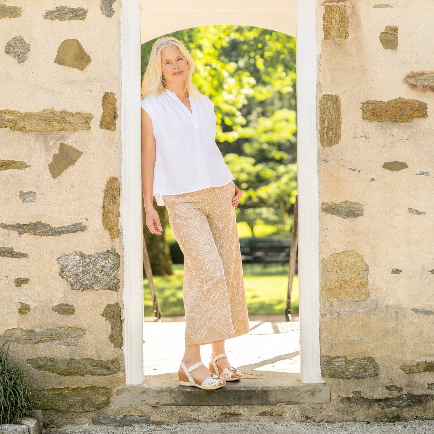 Stella | Woven | White - Wedge - Dansko