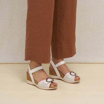 Stella | Woven | White - Wedge - Dansko