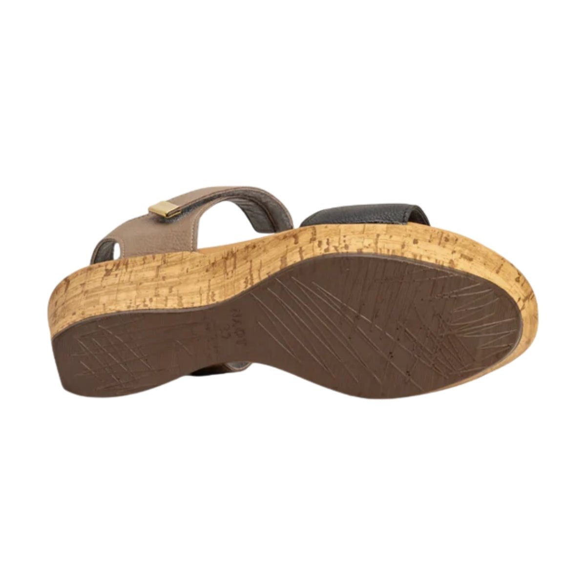 Summer | Leather | Soft Black/Soft Stone - Wedge - Naot