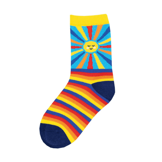 Sunny Stripe | Kids | Blue - Socks - Socksmith