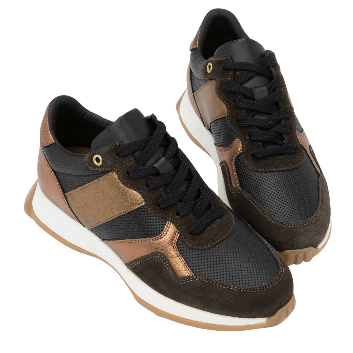 Sunset | Leather | Black/Copper - shoe - Naot