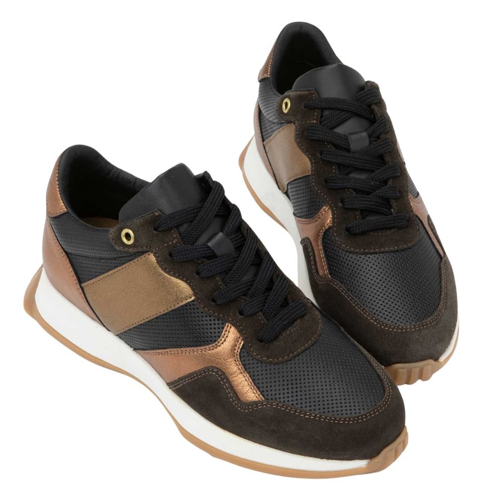 Sunset | Leather | Black/Copper - shoe - Naot