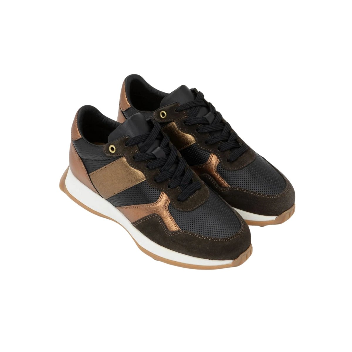 Sunset | Leather | Black/Copper - shoe - Naot