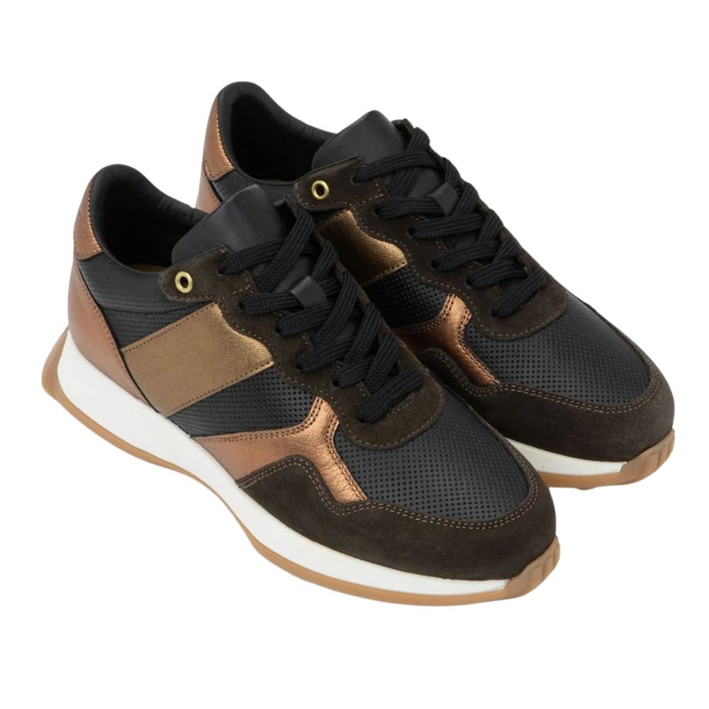 Sunset | Leather | Black/Copper - shoe - Naot
