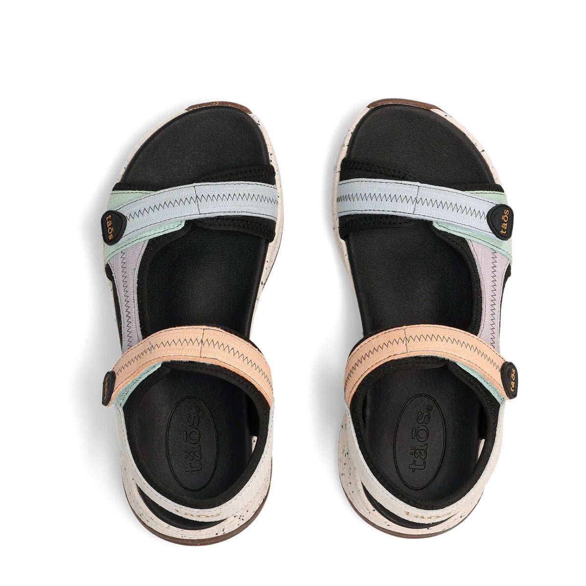Super Side | Leather/Textile | Retro - sandals - Taos