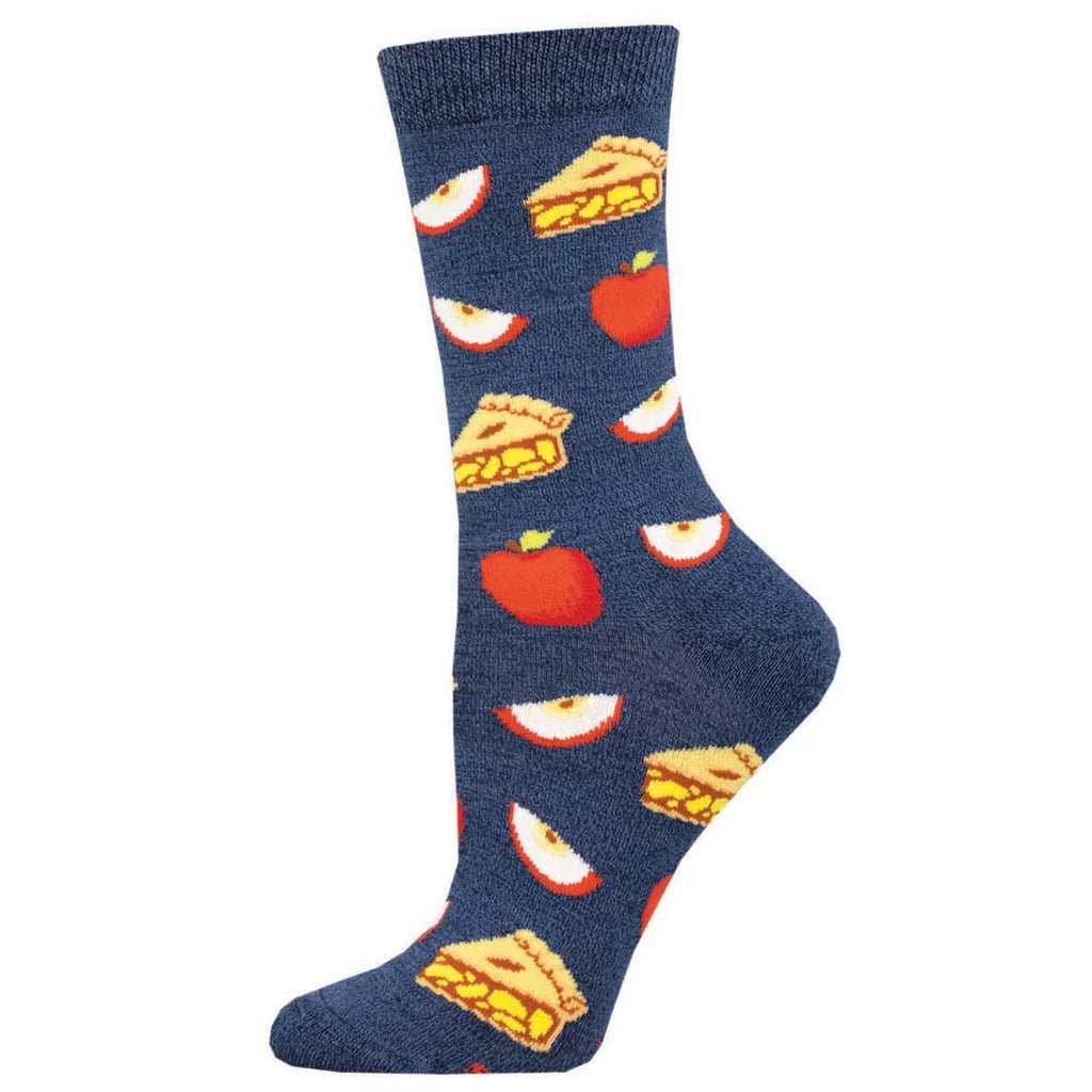 Sweet Apple Pie | Bamboo | Women's | Navy Heather - socks - Socksmith