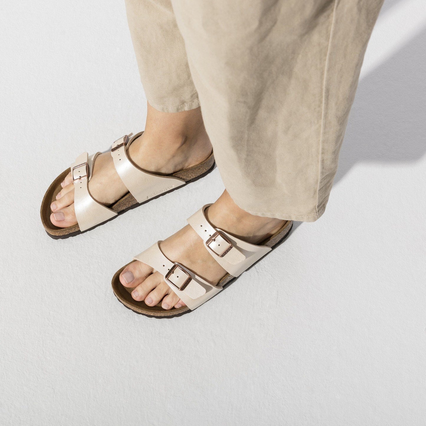 Sydney | Birko - Flor | Graceful Pearl White - sandals - Birkenstock