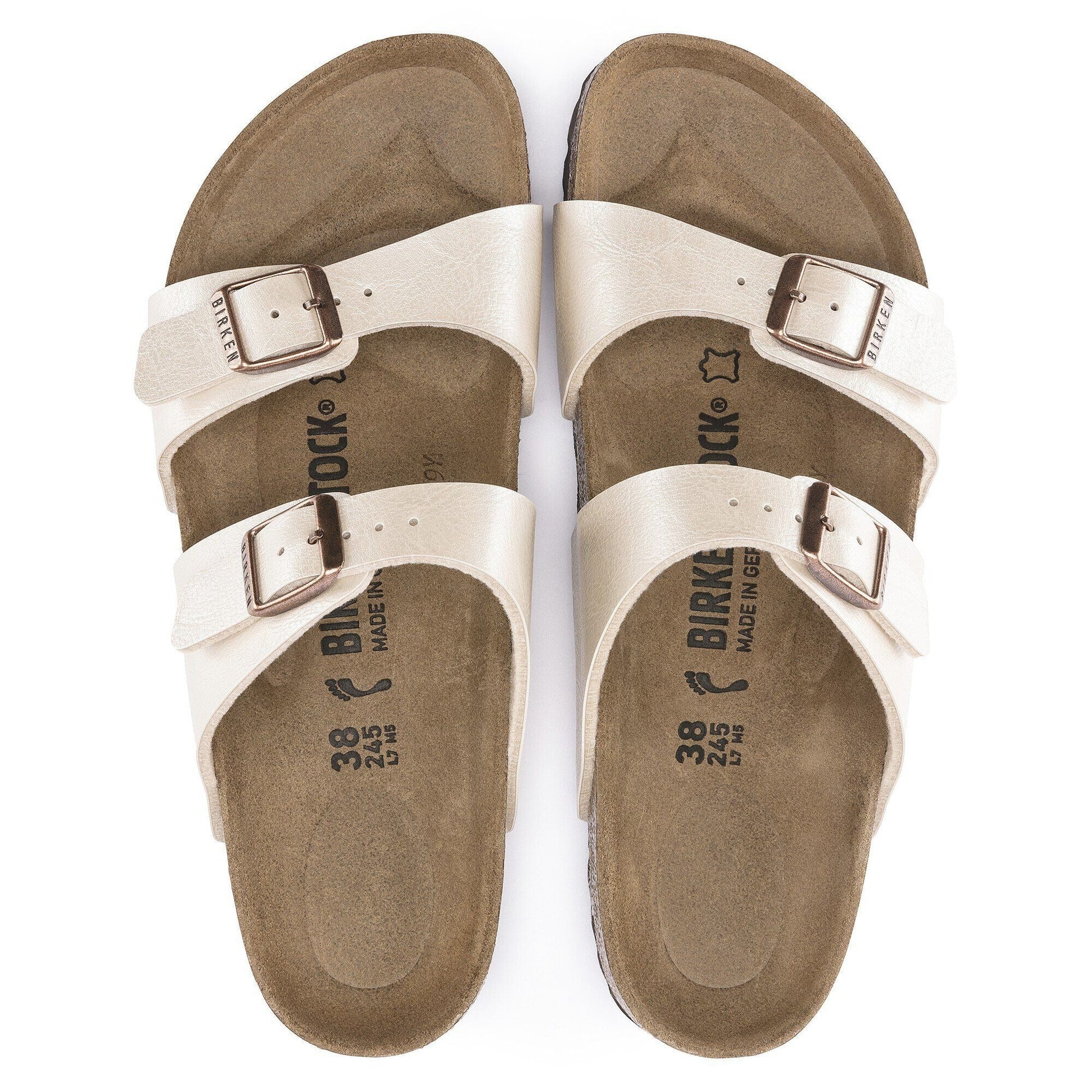 Sydney | Birko - Flor | Graceful Pearl White - sandals - Birkenstock