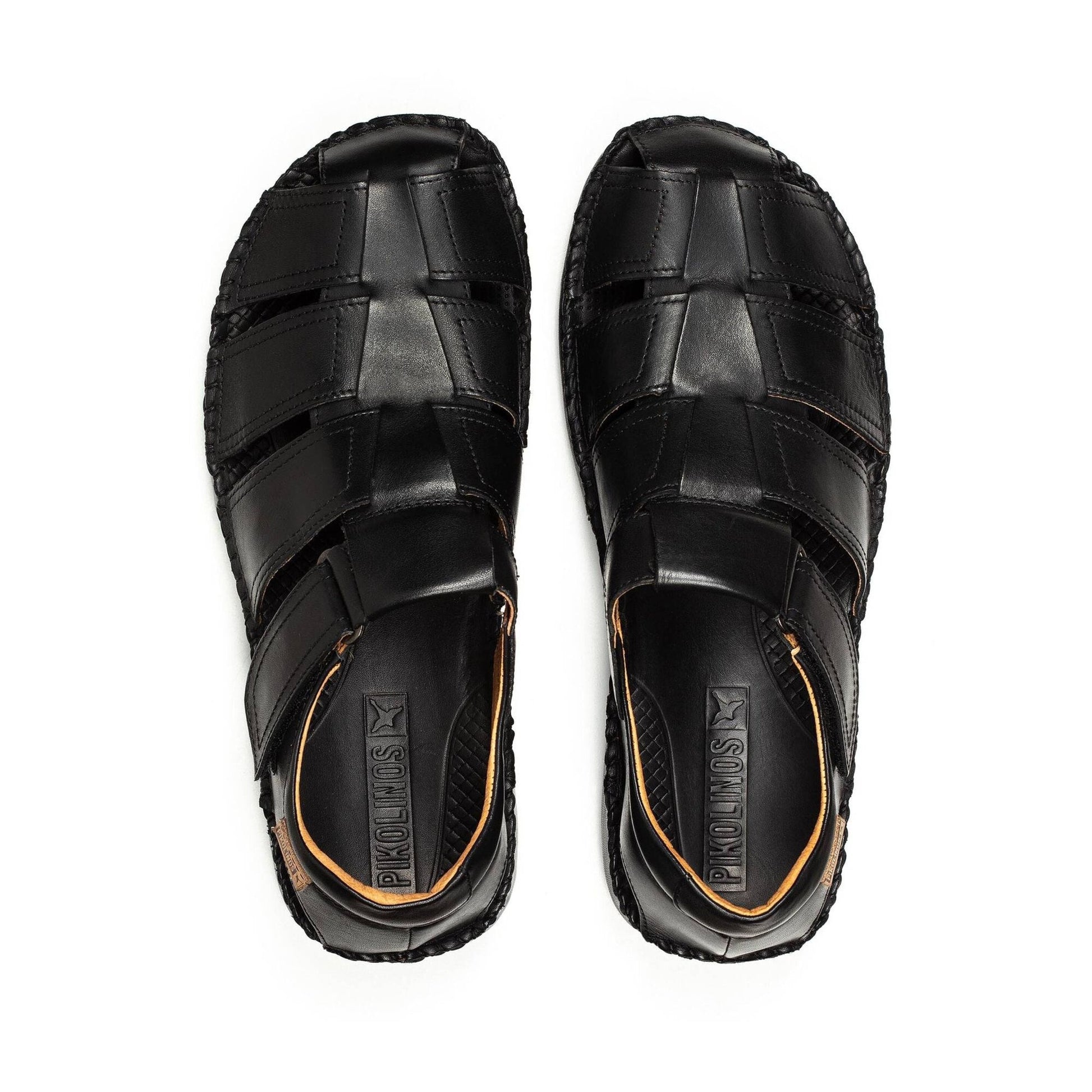 Tarifa | Men | Leather | Black - sandals - Pikolinos