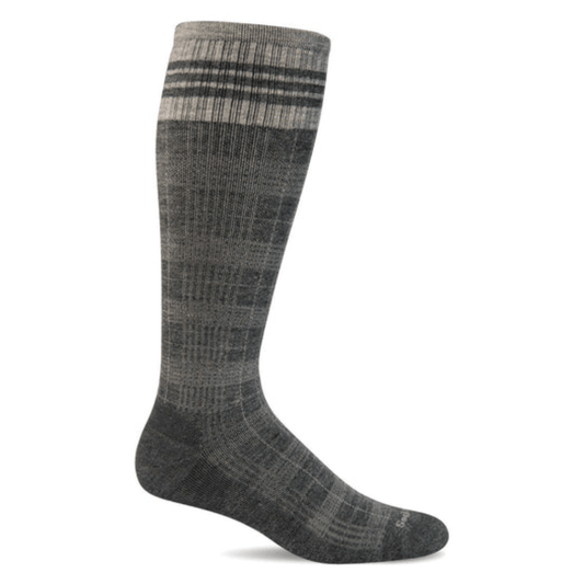 Tartan | Compression | Men | Charcoal - socks - Sockwell