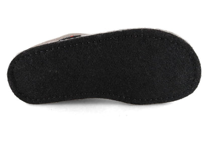 Tea Time | Wool | Silver Grey - Slipper - Haflinger