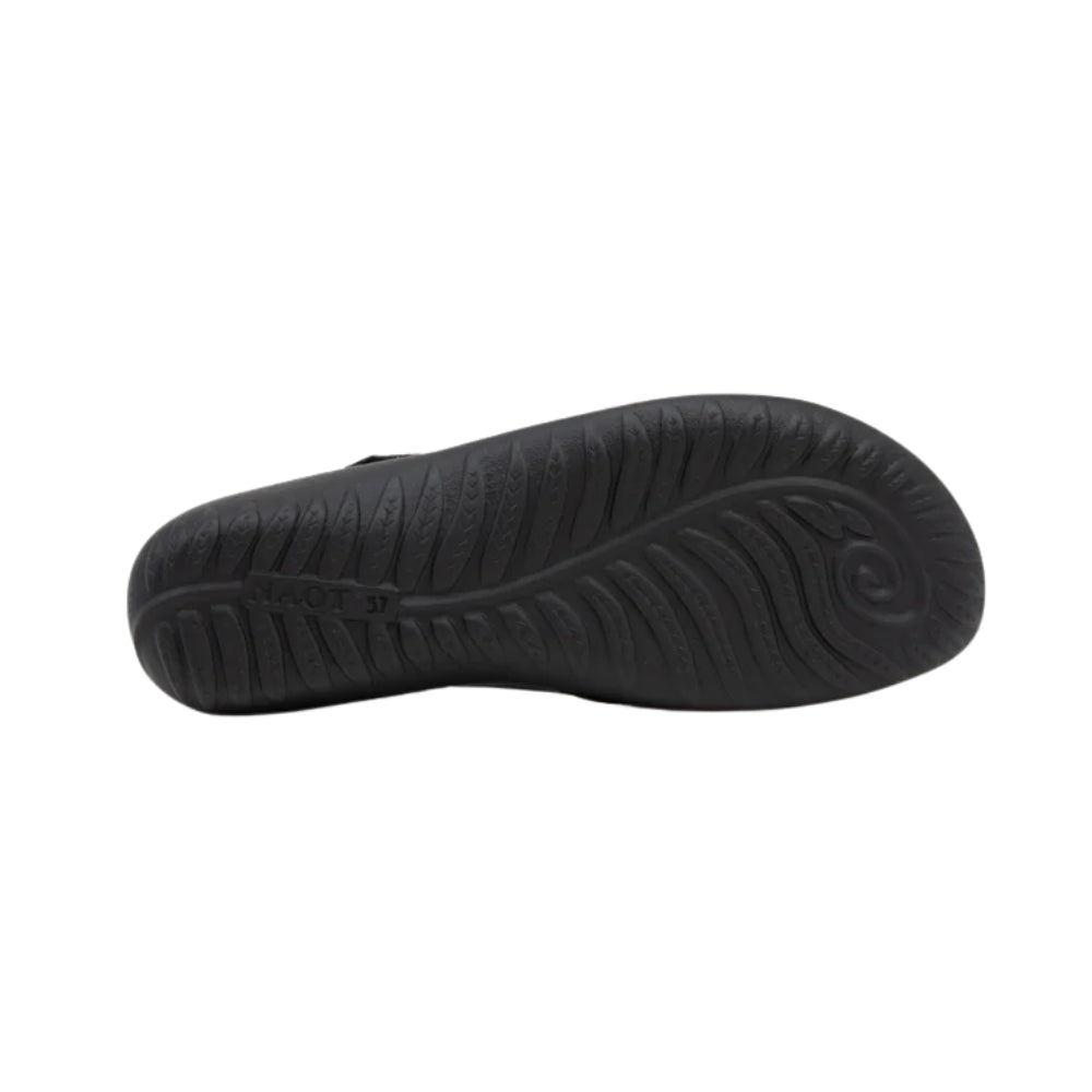Tekapo | Leather | Shiny Black/Black Velvet - shoe - Naot