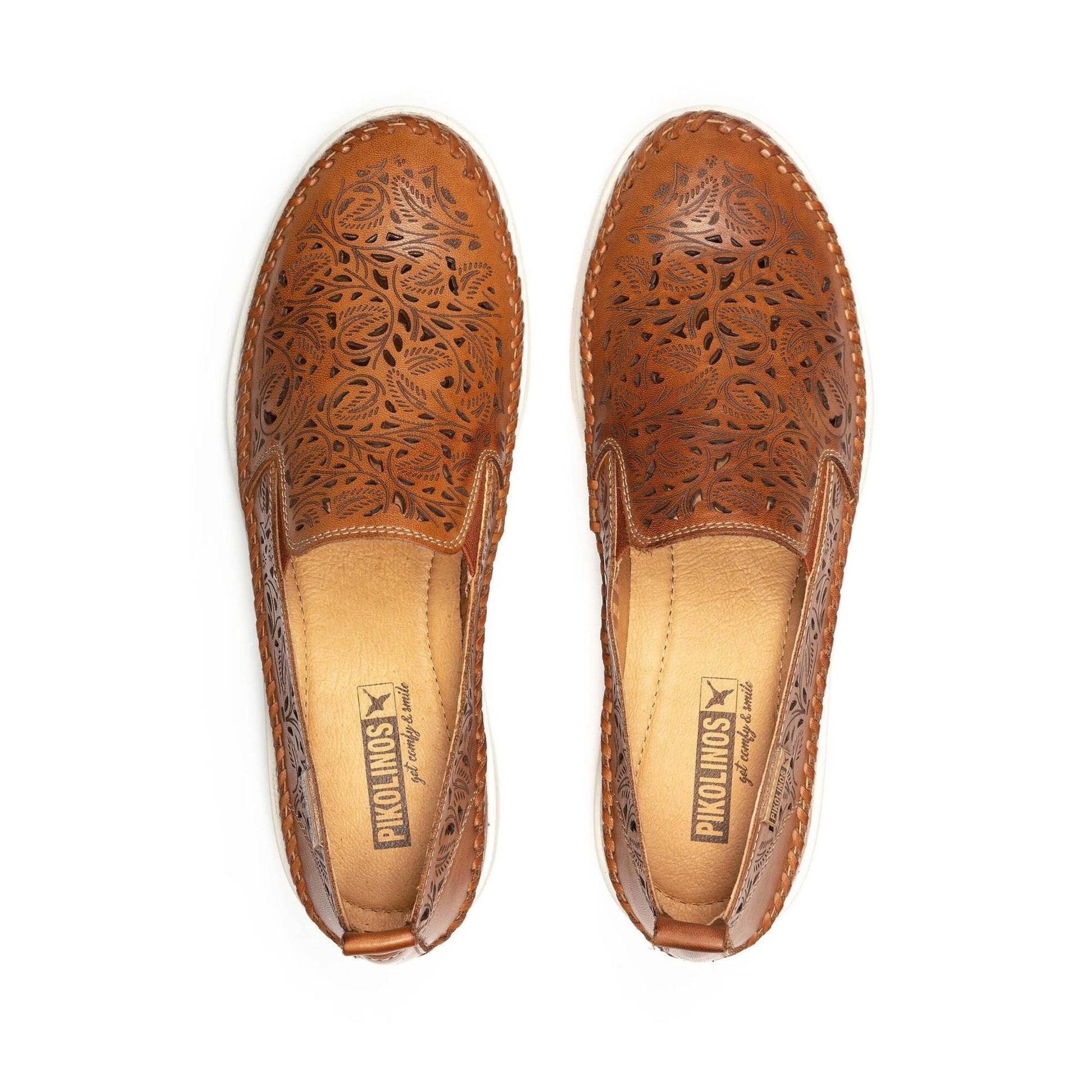 Tenerife Laser Leaf | Leather | Brandy - shoe - Pikolinos
