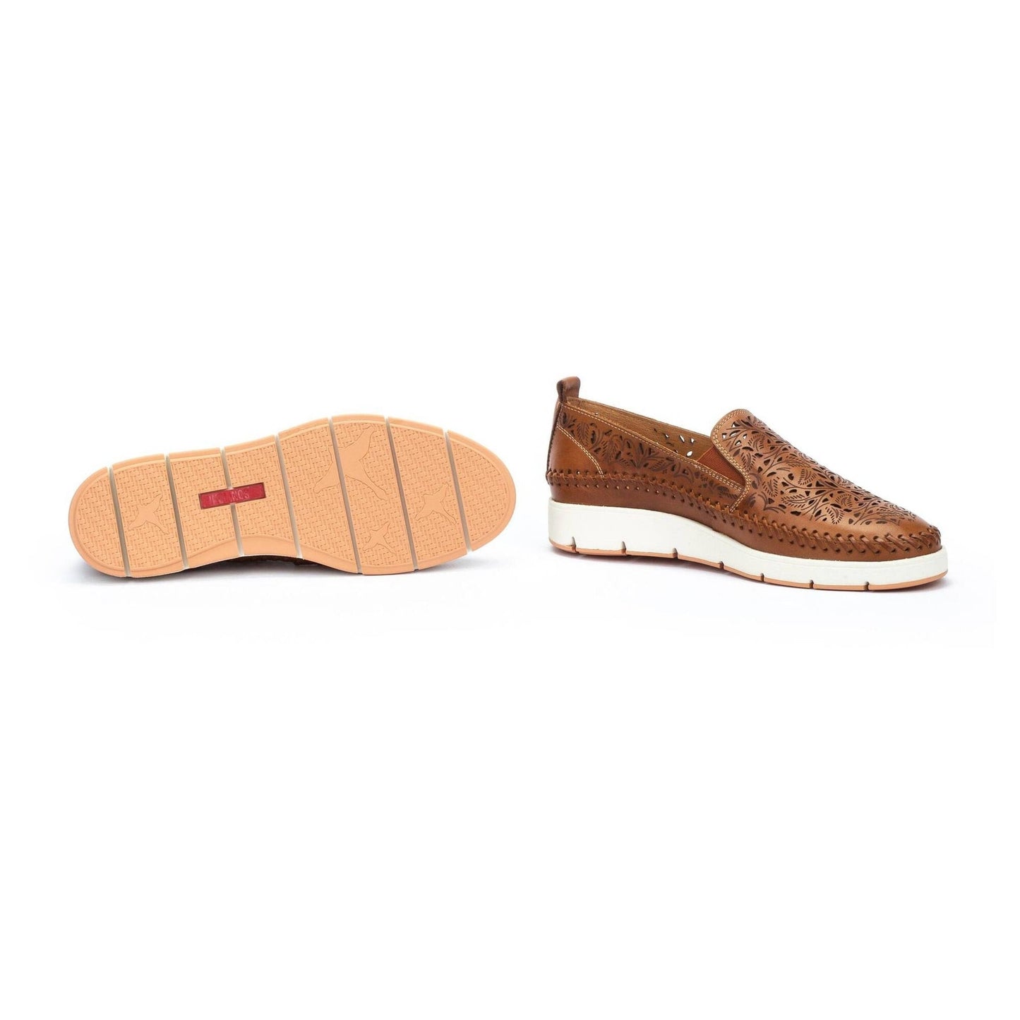 Tenerife Laser Leaf | Leather | Brandy - shoe - Pikolinos