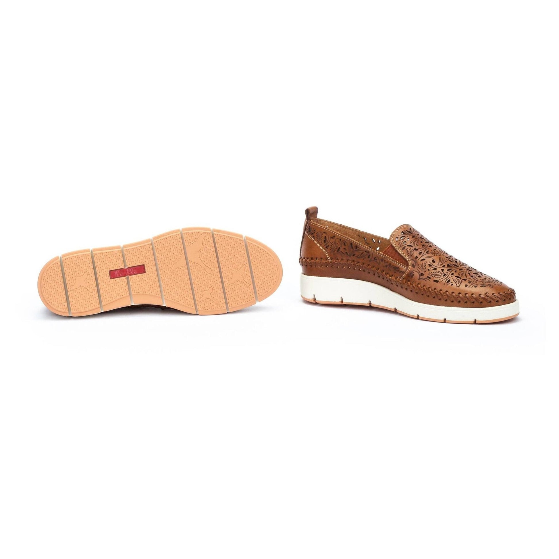 Tenerife Laser Leaf | Leather | Brandy - shoe - Pikolinos