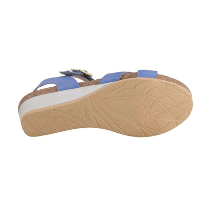 Throne | Leather | Sapphire Blue - Wedge - Naot