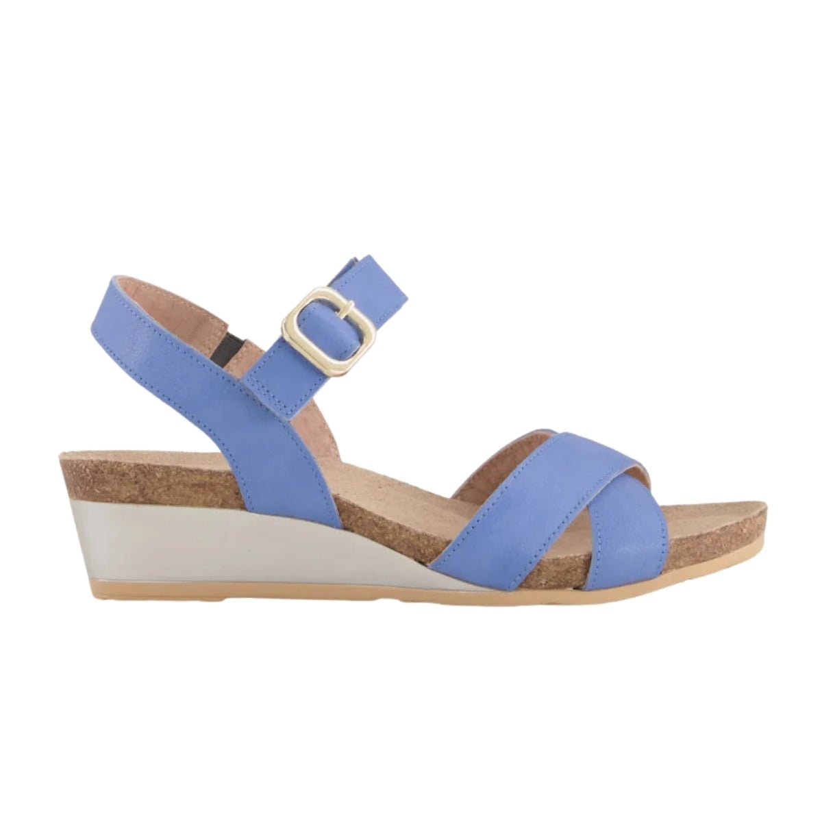 Throne | Leather | Sapphire Blue - Wedge - Naot