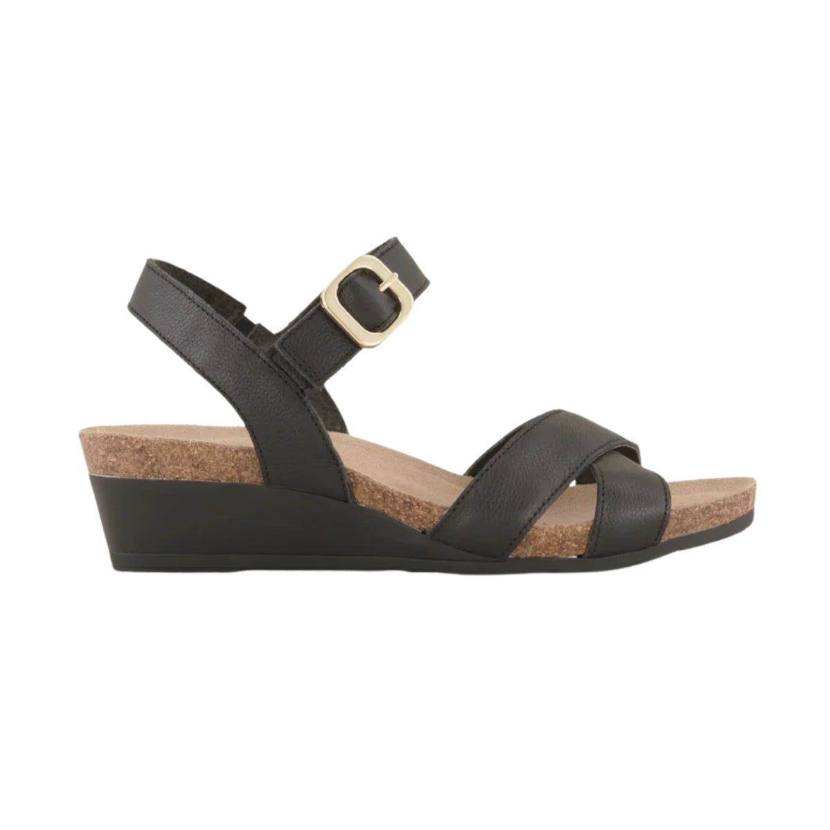 Throne | Leather | Soft Black - Wedge - Naot