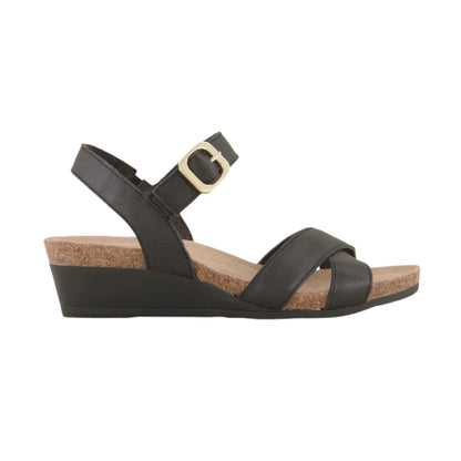 Throne | Leather | Soft Black - Wedge - Naot