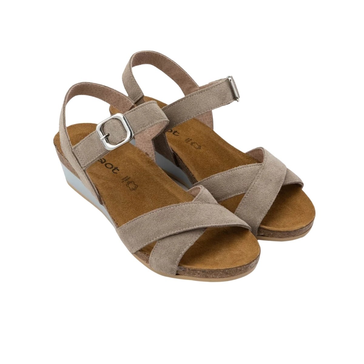 Throne | Suede | Almond - sandals - Naot