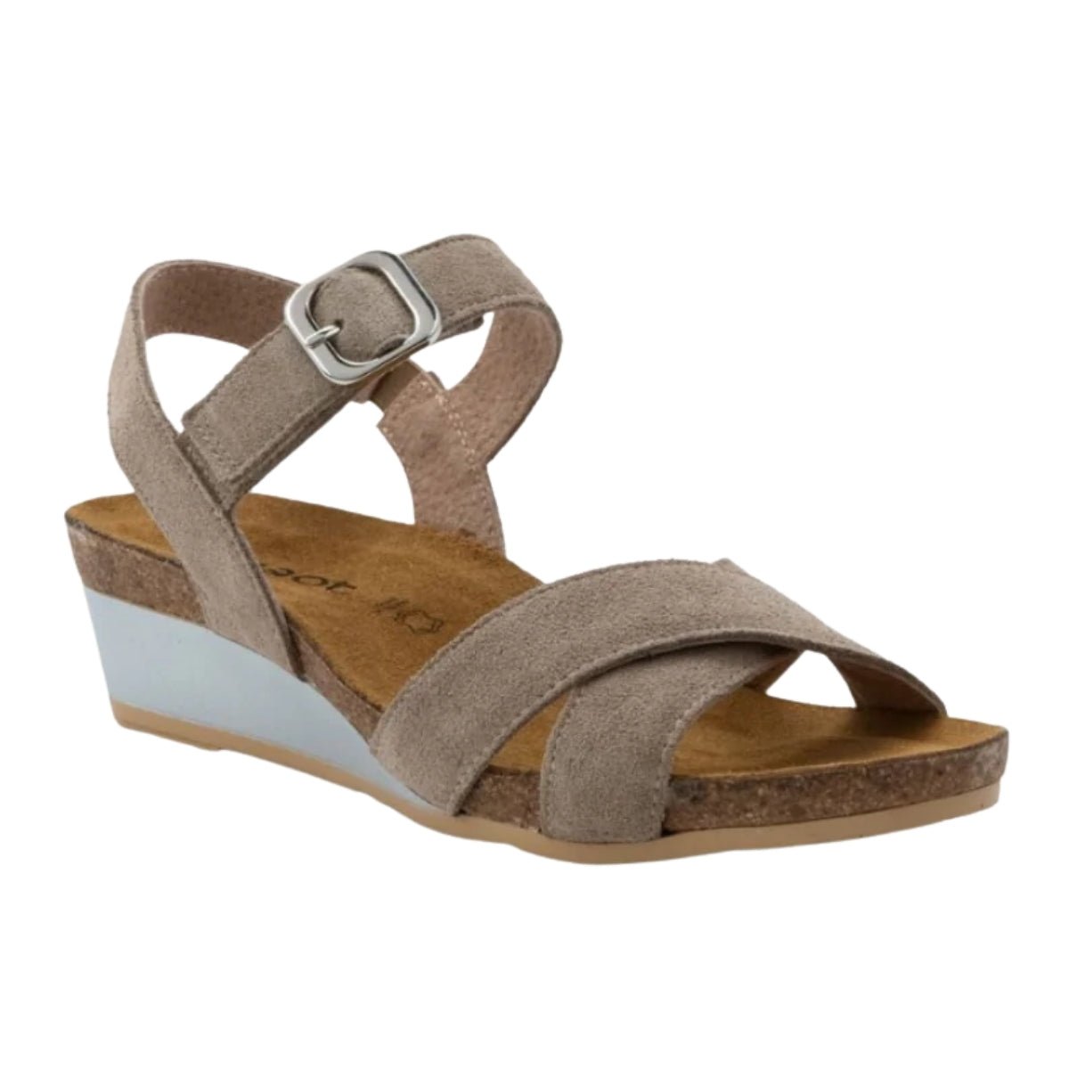Throne | Suede | Almond - sandals - Naot