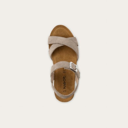 Throne | Suede | Almond - Sandals - Naot