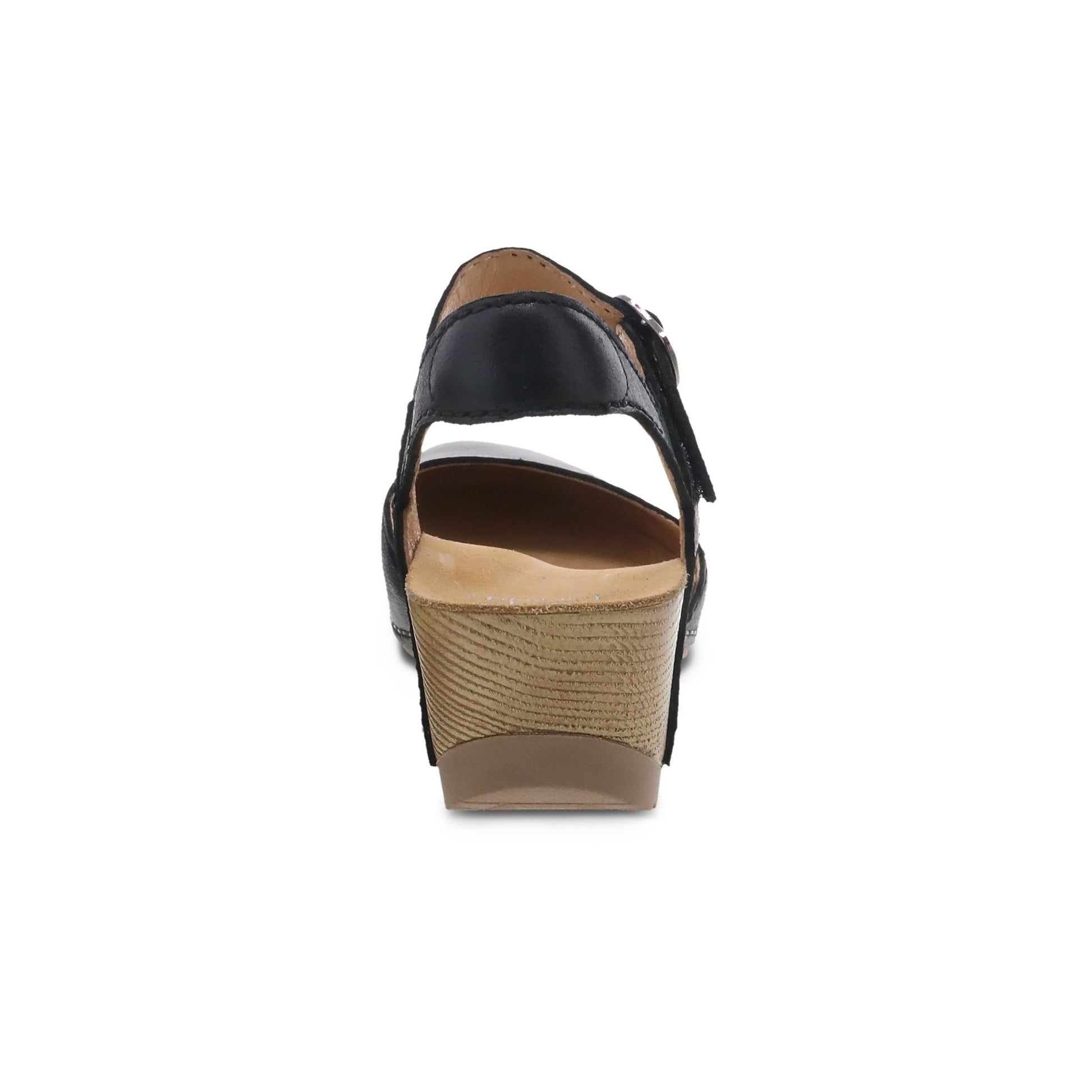 Tiffani | Milled Burnished | Black - Wedge - Dansko