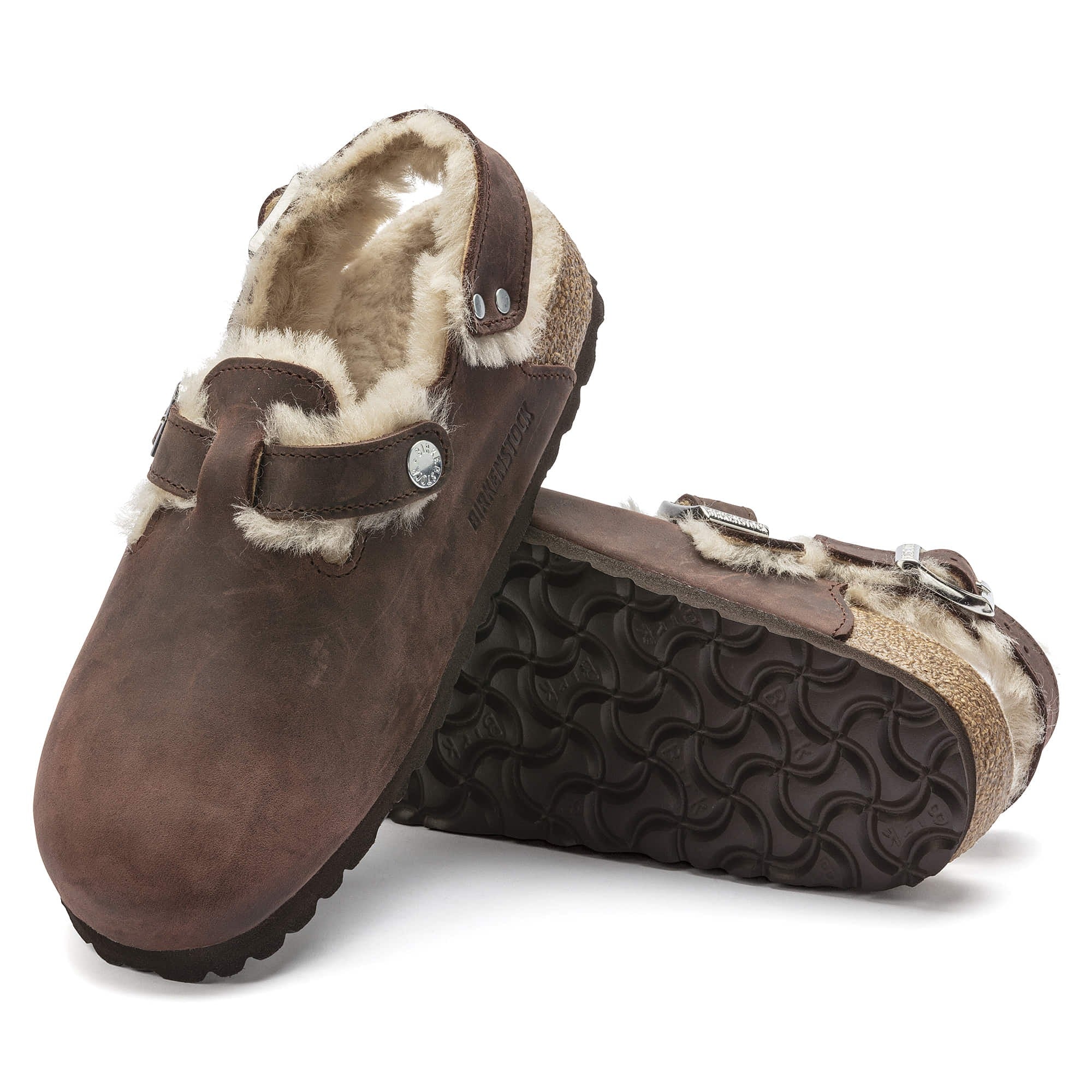 ぽん Tokio | Oiled Leather/Shearling | Habana Brown – Birkenstock