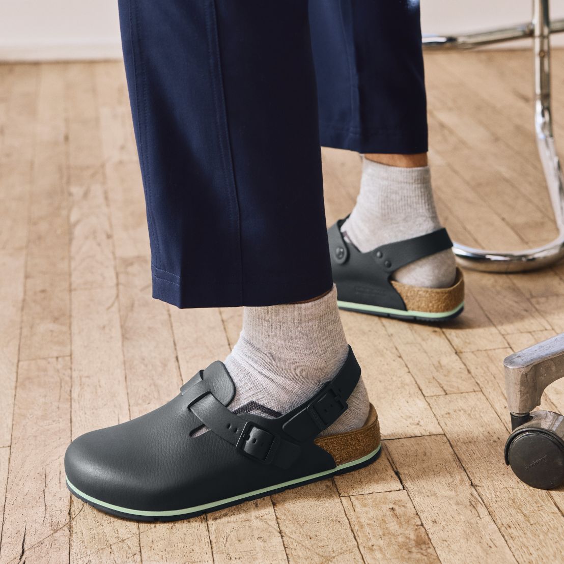 Tokio Pro | Leather | Black - clog - Birkenstock
