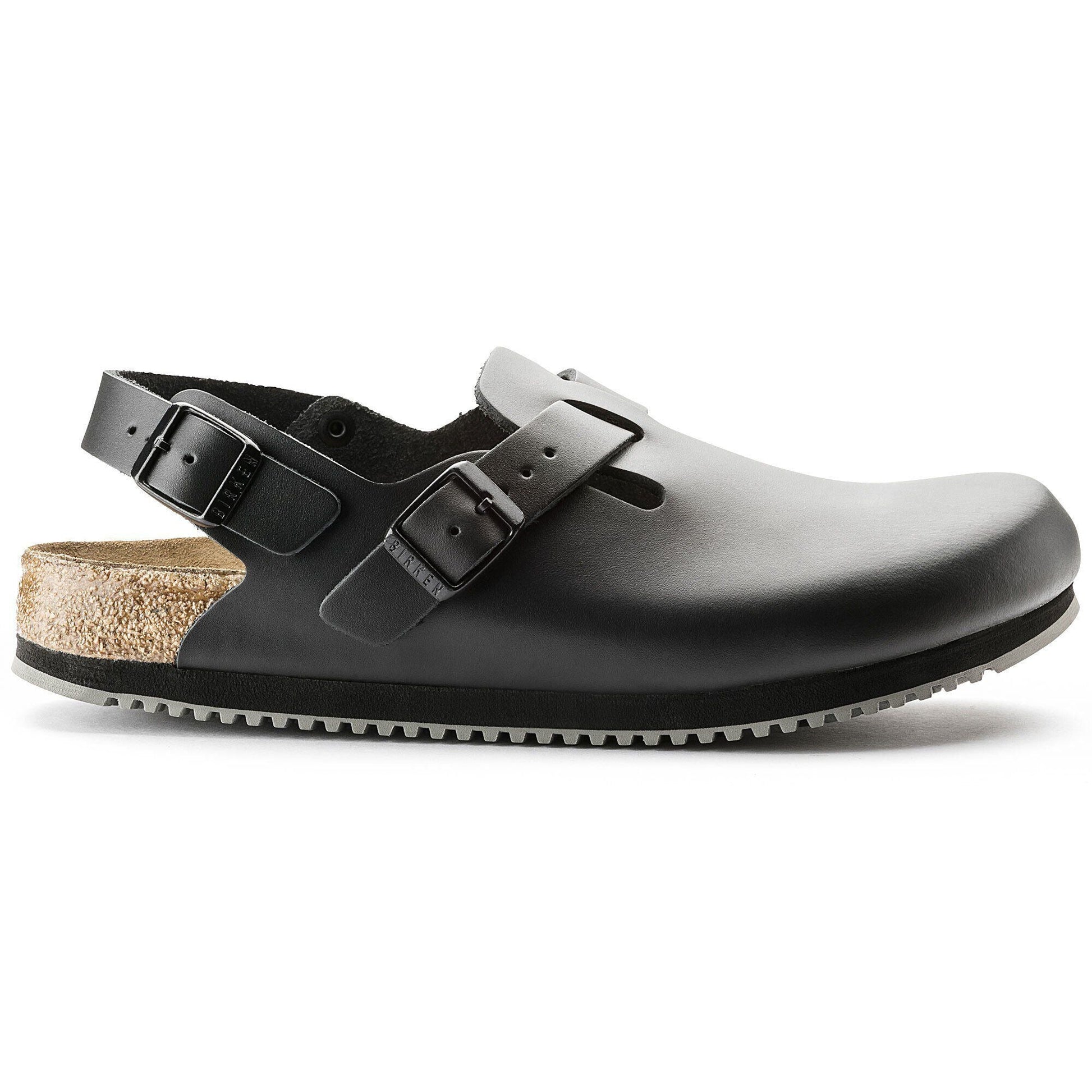 Tokio Super Grip | Leather | Black - clog - Birkenstock