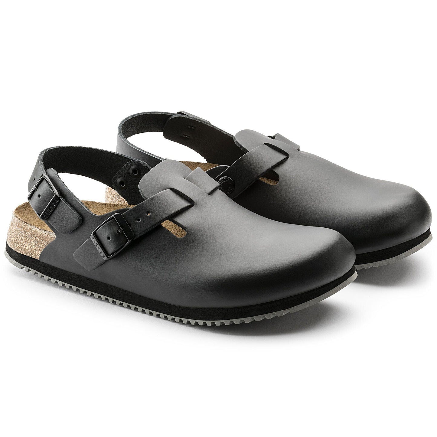Tokio Super Grip | Leather | Black - clog - Birkenstock