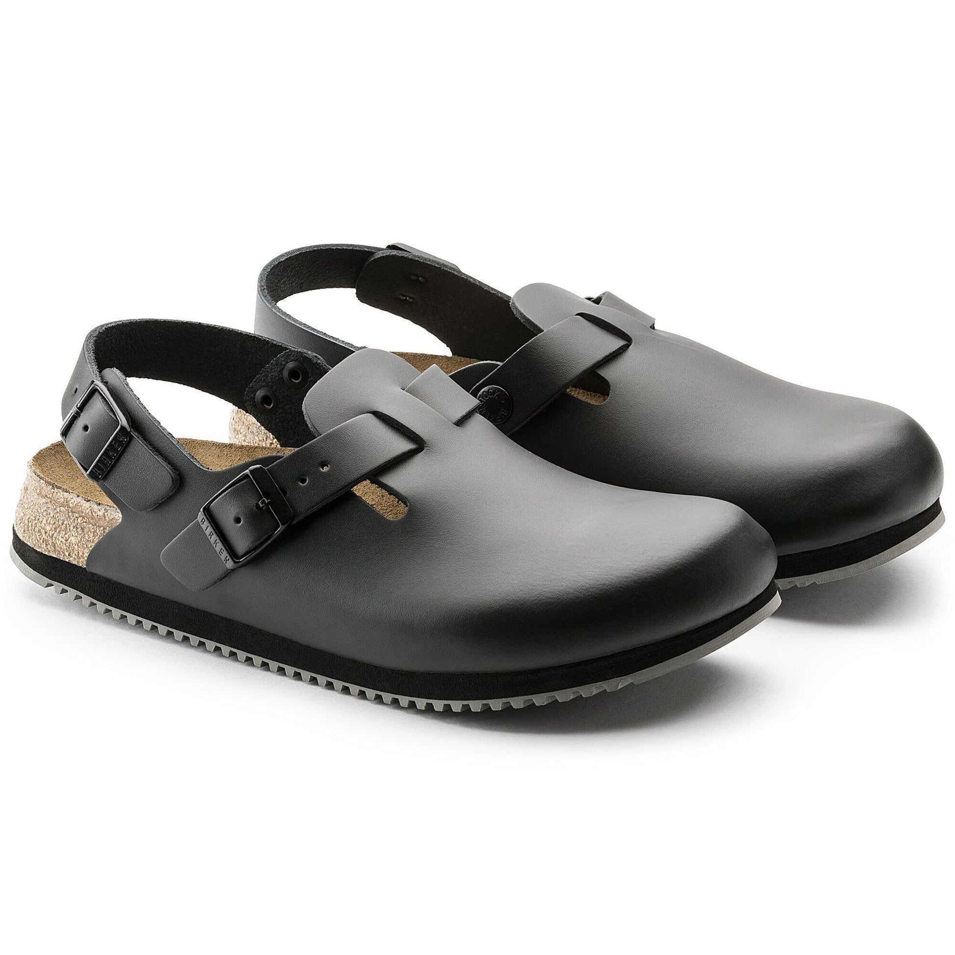 Tokio Super Grip | Leather | Black - clog - Birkenstock