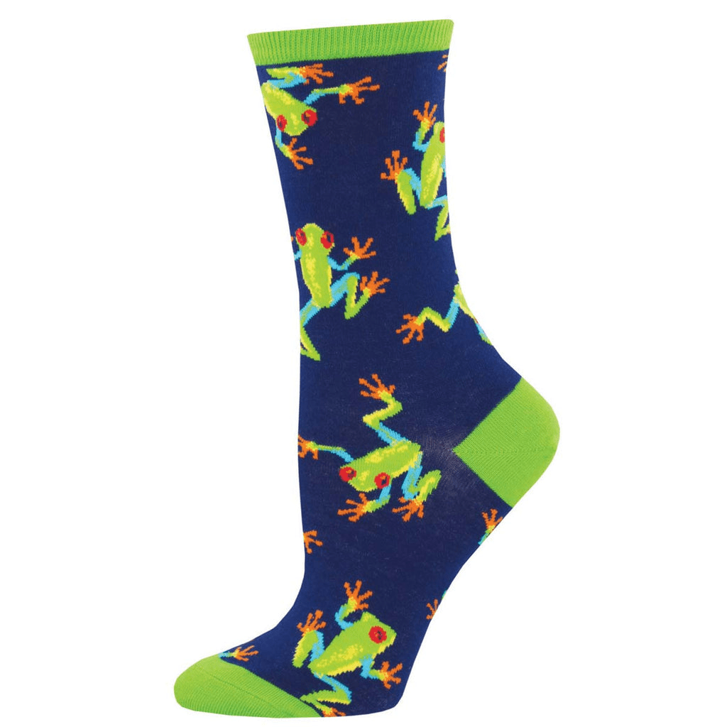 Tree Frogs | Women | Navy - socks - Socksmith