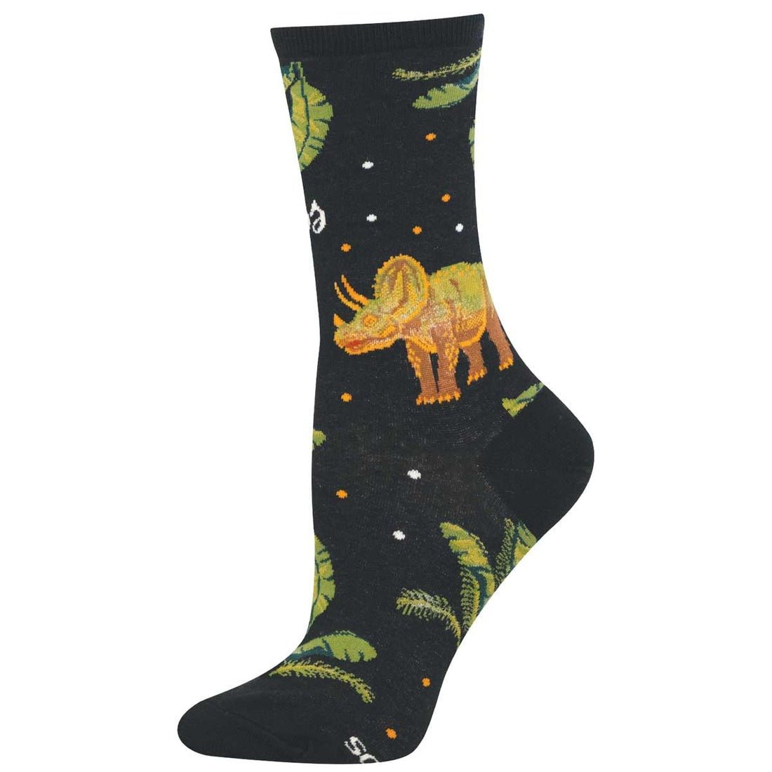 Triceratops | Women | Black - socks - Socksmith
