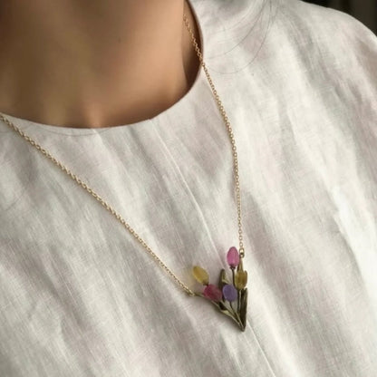 Tulip Pendant Necklace - Jewelry - MICHAEL MICHAUD