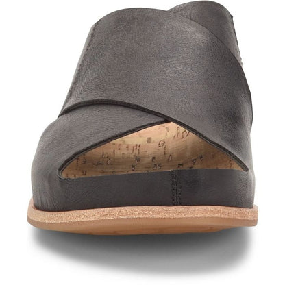 Tutsi Cross - Band | Leather | Black - sandals - Kork - Ease