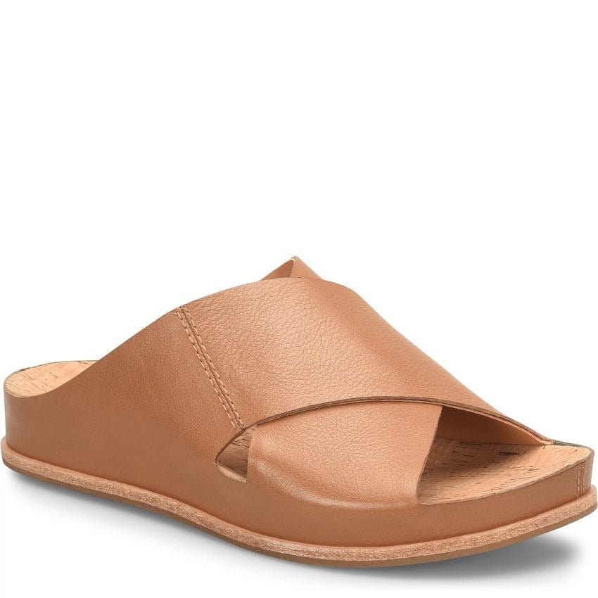Tutsi Cross - Band | Leather | Terra Brown - sandals - Kork - Ease