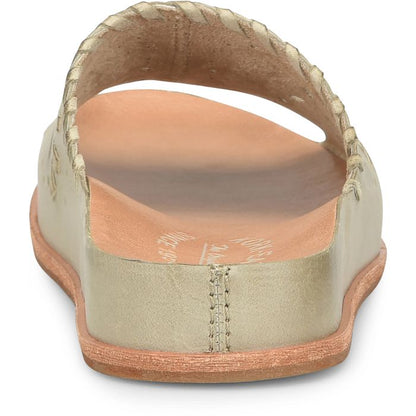 Tutsi Woven | Leather | Light Green - sandals - Kork - Ease