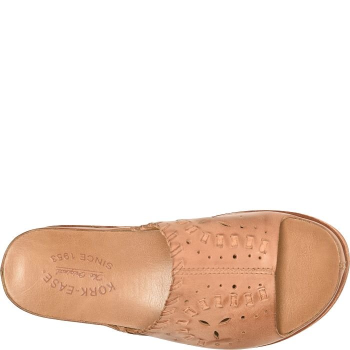 Tutsi Woven | Leather | Tan Brown - sandals - Kork - Ease