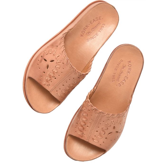 Tutsi Woven | Leather | Tan Brown - sandals - Kork - Ease