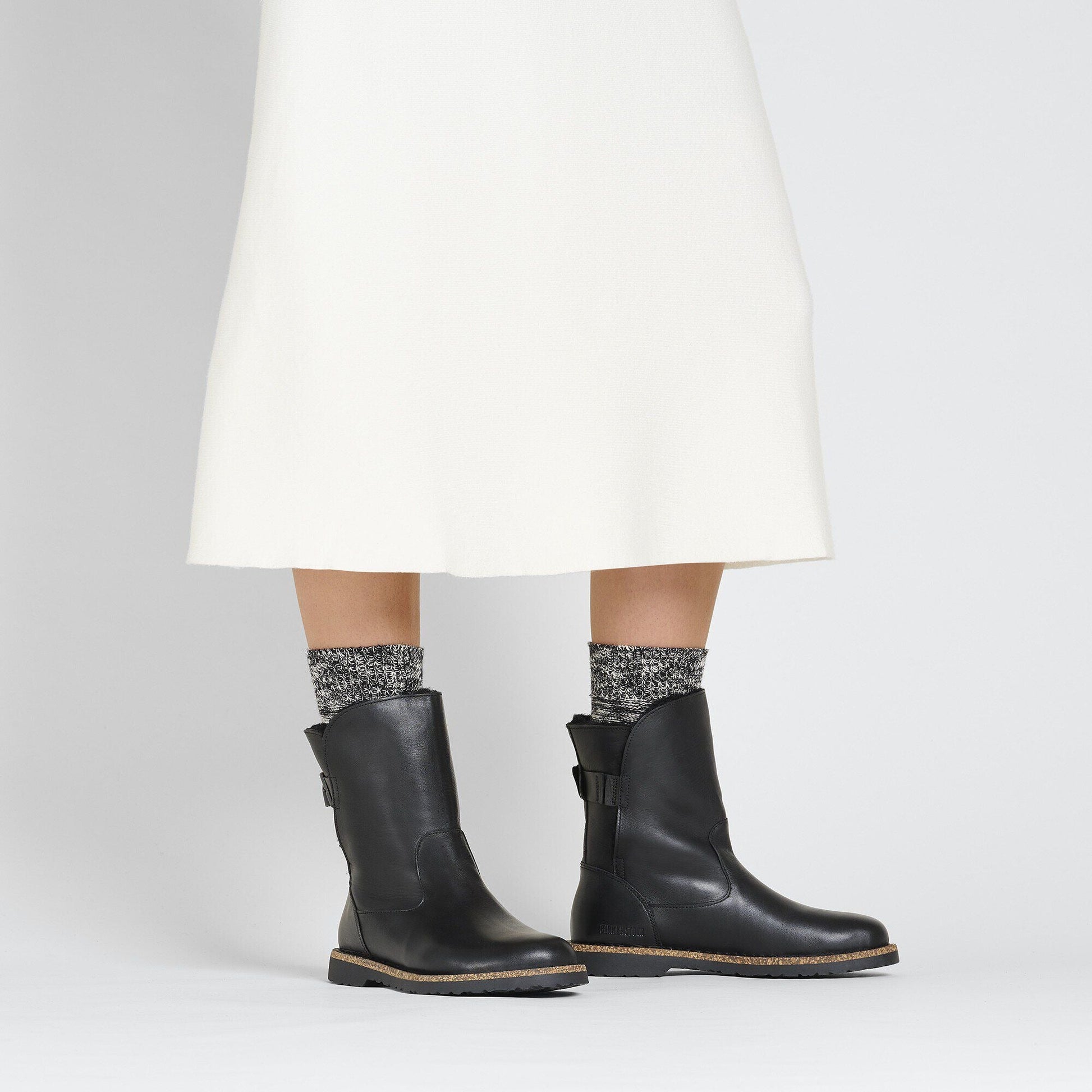 Uppsala Shearling | Leather/Shearling | Black - Boot - Birkenstock