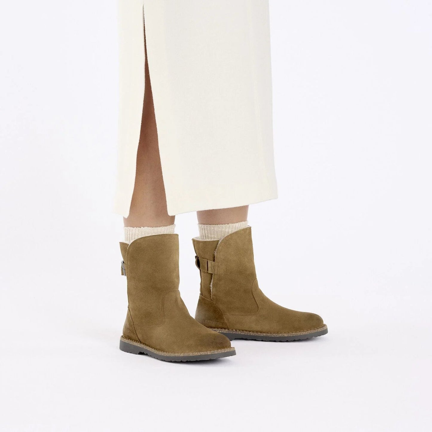 Uppsala | Women | Suede/Shearling | Dark Tea - Boot - Birkenstock