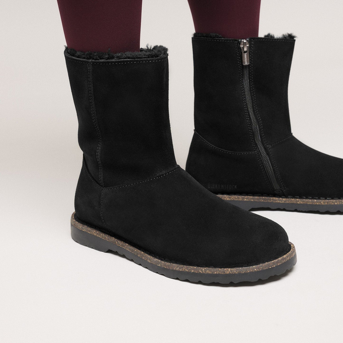 Uppsala Zip Shearling | Suede/Shearling | Black - Boot - Birkenstock