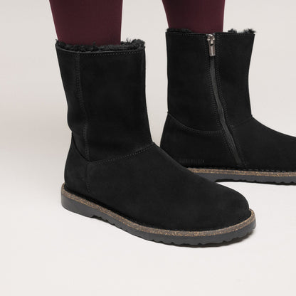 Uppsala Zip Shearling | Suede/Shearling | Black - Boot - Birkenstock