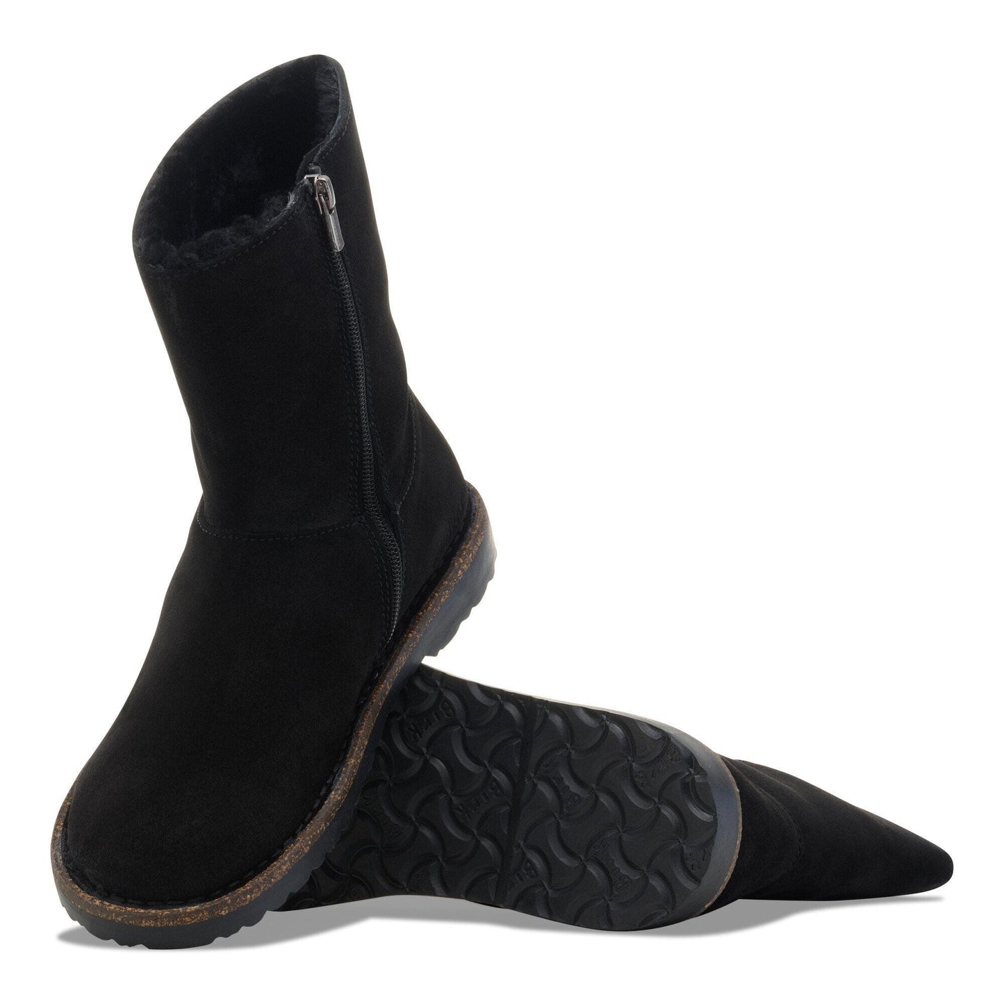 Uppsala Zip Shearling | Suede/Shearling | Black - Boot - Birkenstock