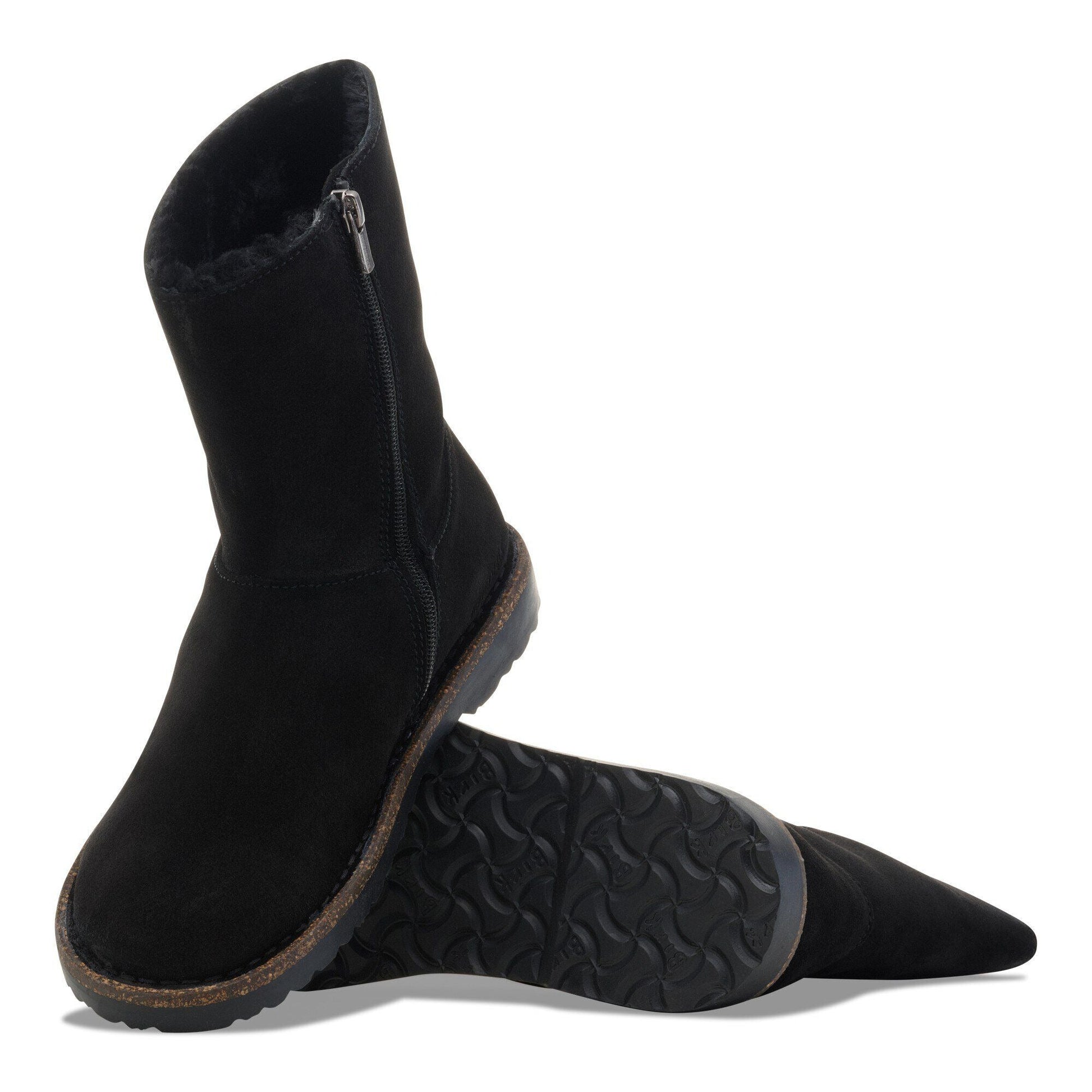 Uppsala Zip Shearling | Suede/Shearling | Black - Boot - Birkenstock